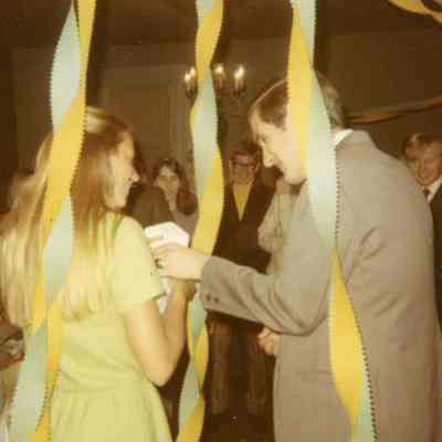 Photograph of Lee Shockley at party, 1969