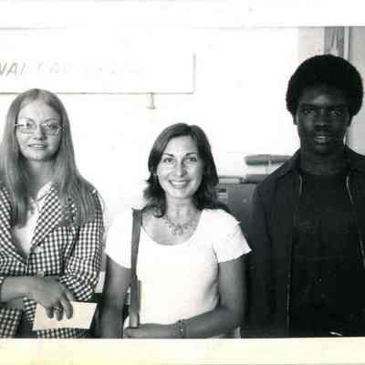 Photograph of Carolyn Stutsman, Angela Sordano, and Brice Showell, Jun 1973