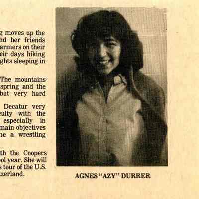 Newspaper clipping, “From the Alps to the ocean,” 1981-1982