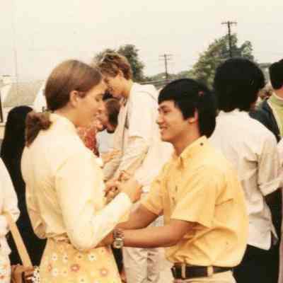 Photograph of unidentified students, Nov 1970