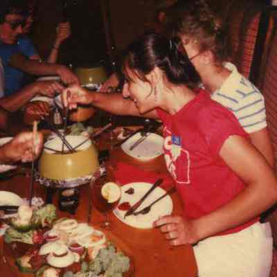 Photograph of Rita Barchetti at Fondue Gallery, Jun 1984