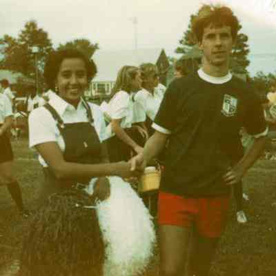 Photograph of Philippe Hennebert and Sonia Ravelo Ribotty, 1980