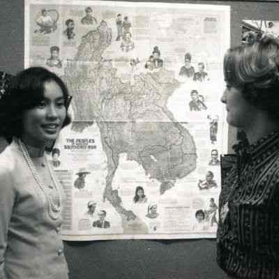 Photograph of Benjalak Huayrerai and Cindy Bounds, Dec 1977