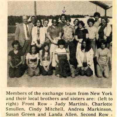 Newspaper clipping, “AFS Students From New York Visiting Pocomoke This Week,” Apr. 21, 1977