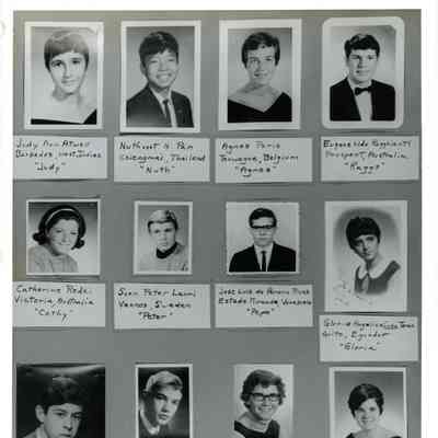 Photos of exchange students