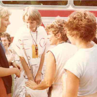 Photograph of unidentified AFS students