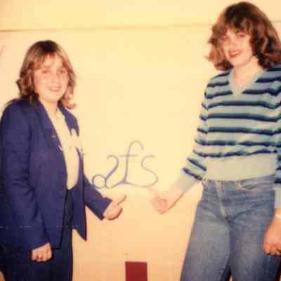 Photograph of Soraya Rodriguez and unidentified girl, 1981