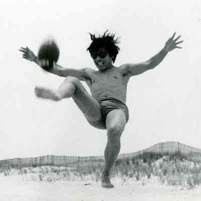 Photograph of unknown boy at the beach