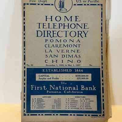 San Dimas Directories, 1920-1929