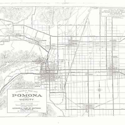 Auto Club Map of Pomona