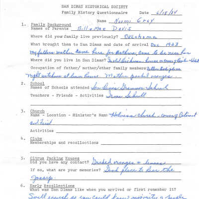 Family History - Gray