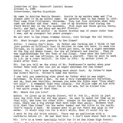Family History - Benner