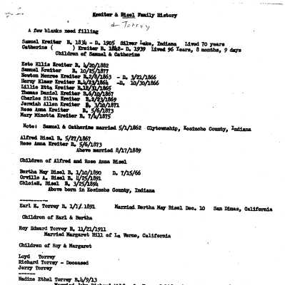 Family History - Bisel