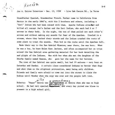 Family History - Quiroz