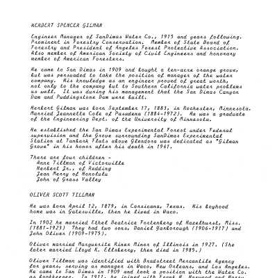 Family History - Gilman