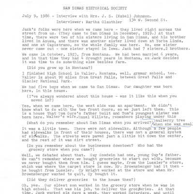 Family History - Johnson