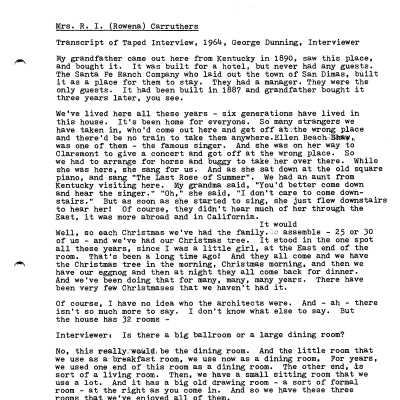Family History - Carruthers