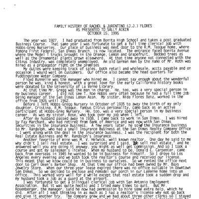 Family History - Flores