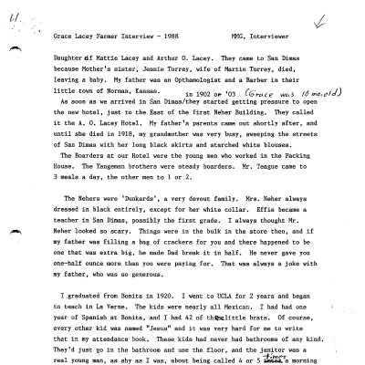 Family History - Farmer