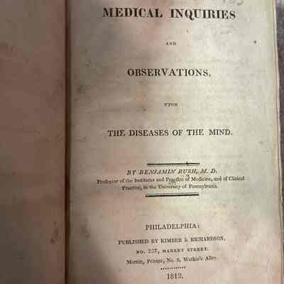Medical Inquiries and Observations upon Diseases of the Mind