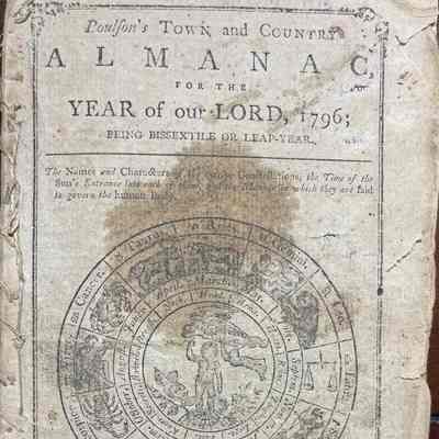 Poulson's Town and Country Almanac for the Year of Our Lord, 1796.