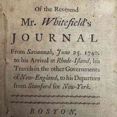 A Continuation of the Reverend Mr. Whitefield's Journal