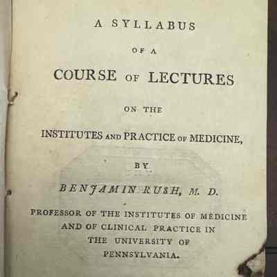 A Syllabus of a Course of Lectures on the Institutes and Practice of Medicine