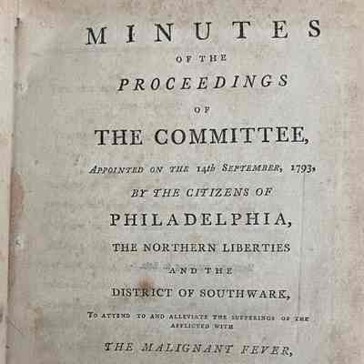 Minutes of the Proceedings of the Committee Appointed on the 14th September 1793