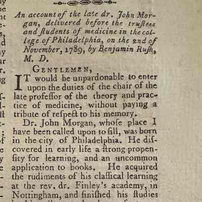 Short Account of Dr. Morgan