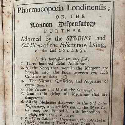 Pharmacopoeia Londinensis; or, The London Dispensatory