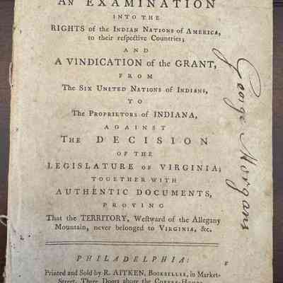 Plain Facts: Being an Examination in the Rights of the Indian Nations of America