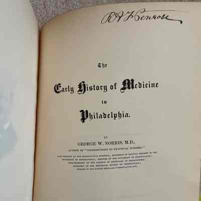 The Early History of Medicine in Philadelphia.