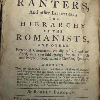(FRANKLIN IMPRINT).The Anarchy of the Ranters, and Other Libertines;