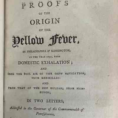 PROOFS OF THE ORIGIN OF THE YELLOW FEVER,