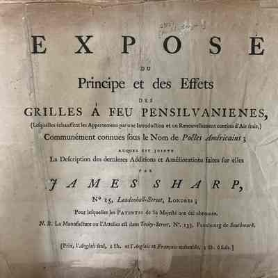 Exposse du Principe et des Effetc des Grilled √† Feu Pensilvanienes..