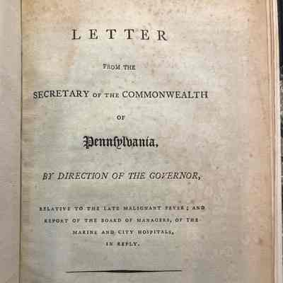 LETTER FROM THE SECRETARY OF THE COMMONWEALTH OF PENNSYLVANIA