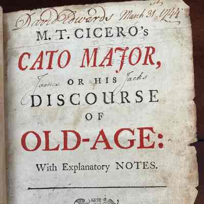 M.T. Cicero's Cato Major, or His Discourse of Old Age: With Explanatory Notes.