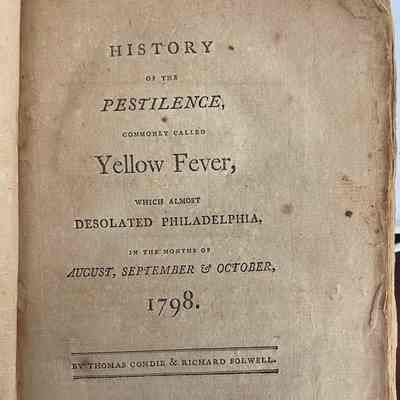 History of the pestilence, commonly called yellow fever