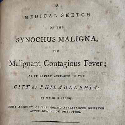 A Medical Sketch of the Synchonus Maligna,