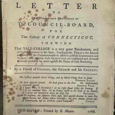 [MECOM, Benjamin]. A Letter to an Honourable Gentleman of the Council-Board, for the Colony of Connecticut,