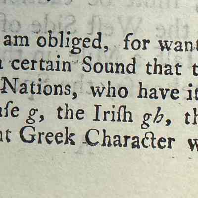 An Interesting note, likely from Franklin describing the printing and his "want of proper Characters."
