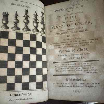 [Franklin, Benjamin] Franklin, Dr. (Benjamin) Chess Made Easy. New and Comprehensive Rules for Playing the Game of Chess...