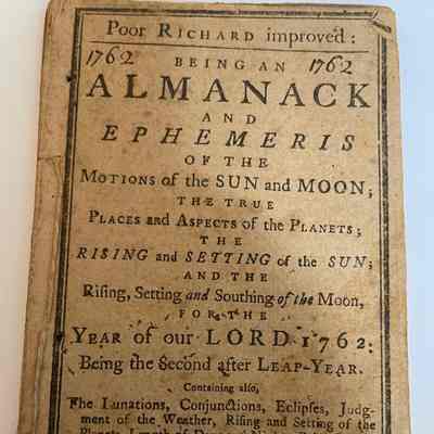 Poor Richard Improved 1762