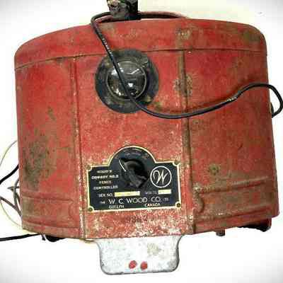 W. C. Wood Company Electric Fence Charger, 1940s