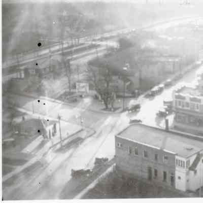P87-4 1930s Aerial Photo From Water Tower Toward Southwest