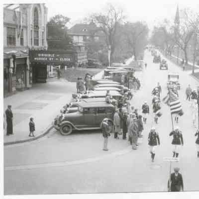 2019-1-2 1930 Parade heading south on Main Street. Pictured at the corner of Main Street and Parkside Avenue