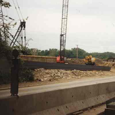 P87-54-6 1987 Looking Northwest from under Northwestern Railroad Viaduct