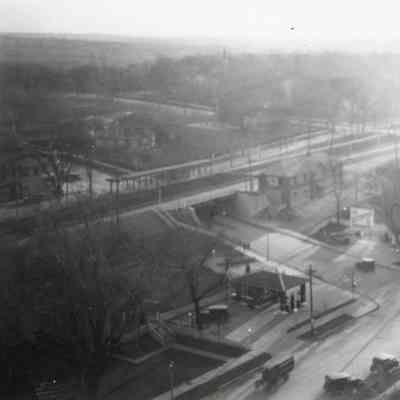 P87-241 Aerial View of Main Street and St Charles Road Intersection