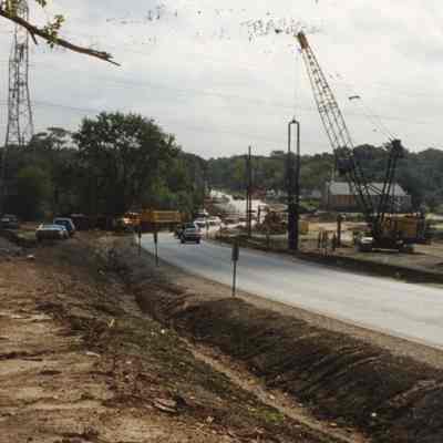 P87-54-2 Looking East Showing Temporary St. Charles Road (Lake Street) Bypass