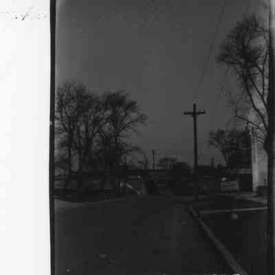 2000-64-23 View of North Main Street at Parkside Avenue toward Train Underpass with DuPage Theatre on Right
